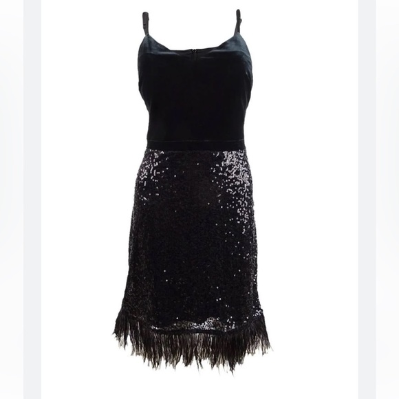 Guess Black Sequin Midi Dress - Picture 2 of 8